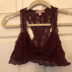 Maroon Bralette